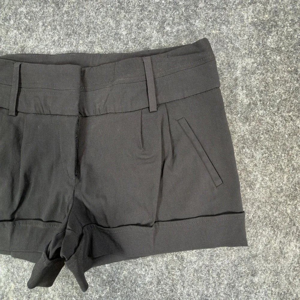 My Michelle Dress Shorts NWT Womens 9 Black Cuffed Trouser Stretch